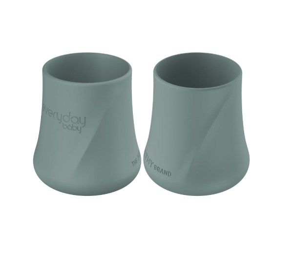 Everyday baby silikonska šalica, 2 komada zelena harmony